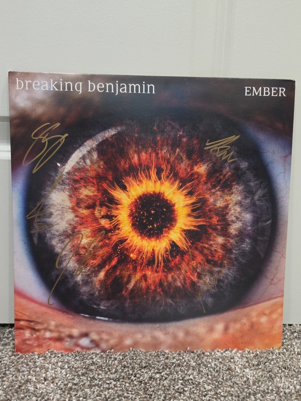 Autographed Breaking Benjamin Ember Vinyl Record